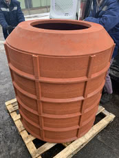 Собранный канализационный колодец 1 метр, 25 тонн (цена указана за кольцо h – 200 mm)